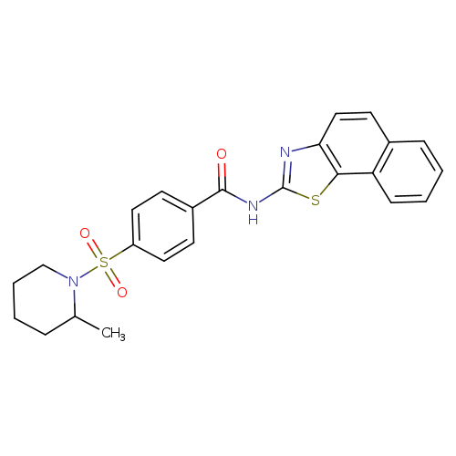 4-[(2-methylpiperidin-1-yl)sulfonyl]-N-{naphtho[2,1-d][1,3]thiazol-2-yl}benzamide