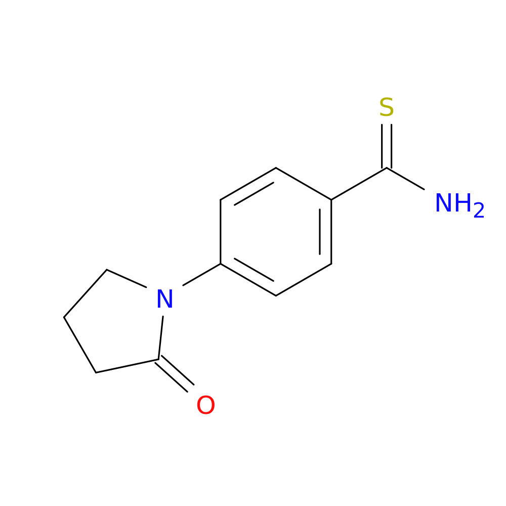 4-(2-oxopyrrolidin-1-yl)benzene-1-carbothioamide
