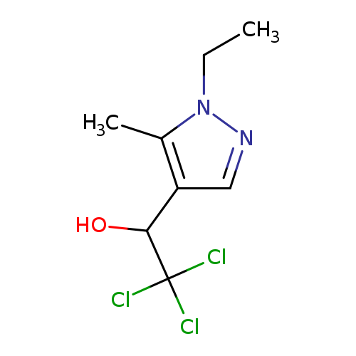 2,2,2-Trichloro-1-(1-ethyl-5-methyl-1h-pyrazol-4-yl)ethanol