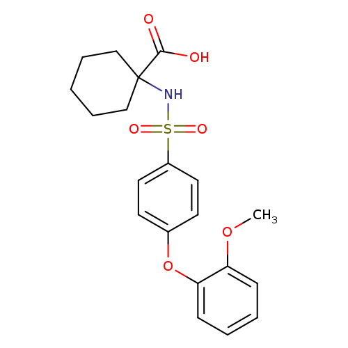 1-(([4-(2-METHOXYPHENOXY)PHENYL]SULFONYL)AMINO)CYCLOHEXANECARBOXYLIC ACID