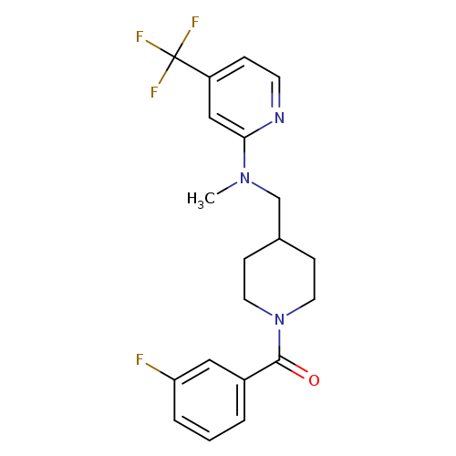 N-{[1-(3-fluorobenzoyl)piperidin-4-yl]methyl}-N-methyl-4-(trifluoromethyl)pyridin-2-amine