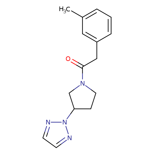 2-(3-methylphenyl)-1-[3-(2H-1,2,3-triazol-2-yl)pyrrolidin-1-yl]ethan-1-one