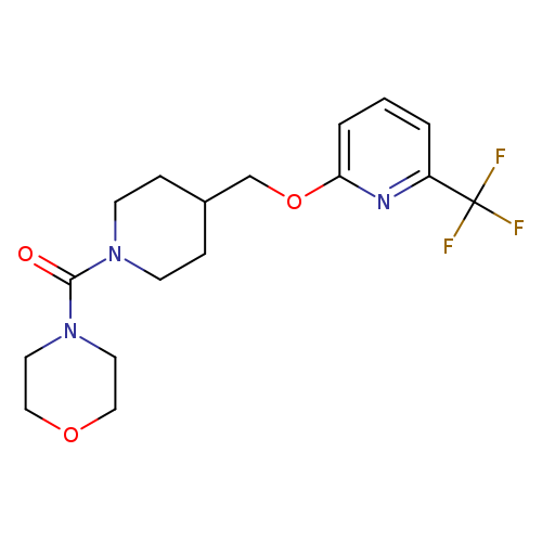 4-[4-({[6-(trifluoromethyl)pyridin-2-yl]oxy}methyl)piperidine-1-carbonyl]morpholine