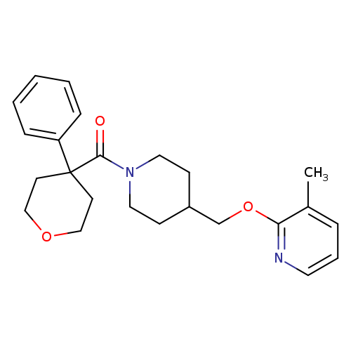 3-methyl-2-{[1-(4-phenyloxane-4-carbonyl)piperidin-4-yl]methoxy}pyridine