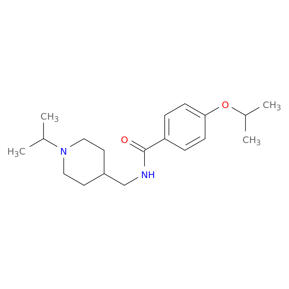N-{[1-(propan-2-yl)piperidin-4-yl]methyl}-4-(propan-2-yloxy)benzamide