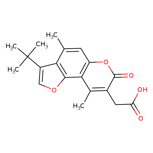 2-{3-tert-butyl-4,9-dimethyl-7-oxo-7H-furo[2,3-f]chromen-8-yl}acetic acid
