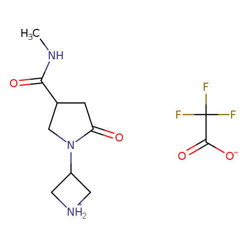 3-[4-(methylcarbamoyl)-2-oxopyrrolidin-1-yl]azetidin-1-ium trifluoroacetate
