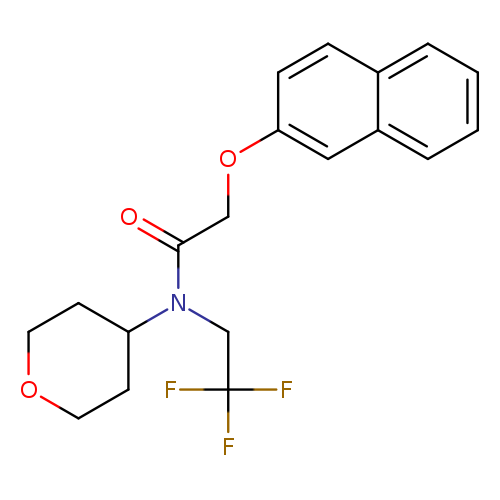 2-(naphthalen-2-yloxy)-N-(oxan-4-yl)-N-(2,2,2-trifluoroethyl)acetamide