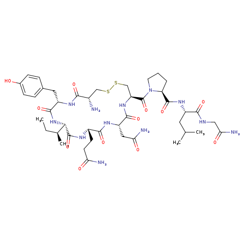 L-Cysteinyl-L-tyrosyl-L-isoleucyl-L-glutaminyl-L-asparaginyl-L-cysteinyl-L-prolyl-L-leucylglycinamide cyclic (1→6)-disulfide