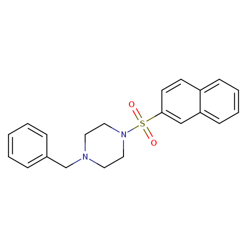 1-benzyl-4-(naphthalene-2-sulfonyl)piperazine