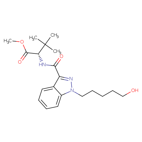 methyl(S)-2-(1-(5-hydroxypentyl)-1H-indazole-3-carboxamido)-3,3-dimethylbutanoate