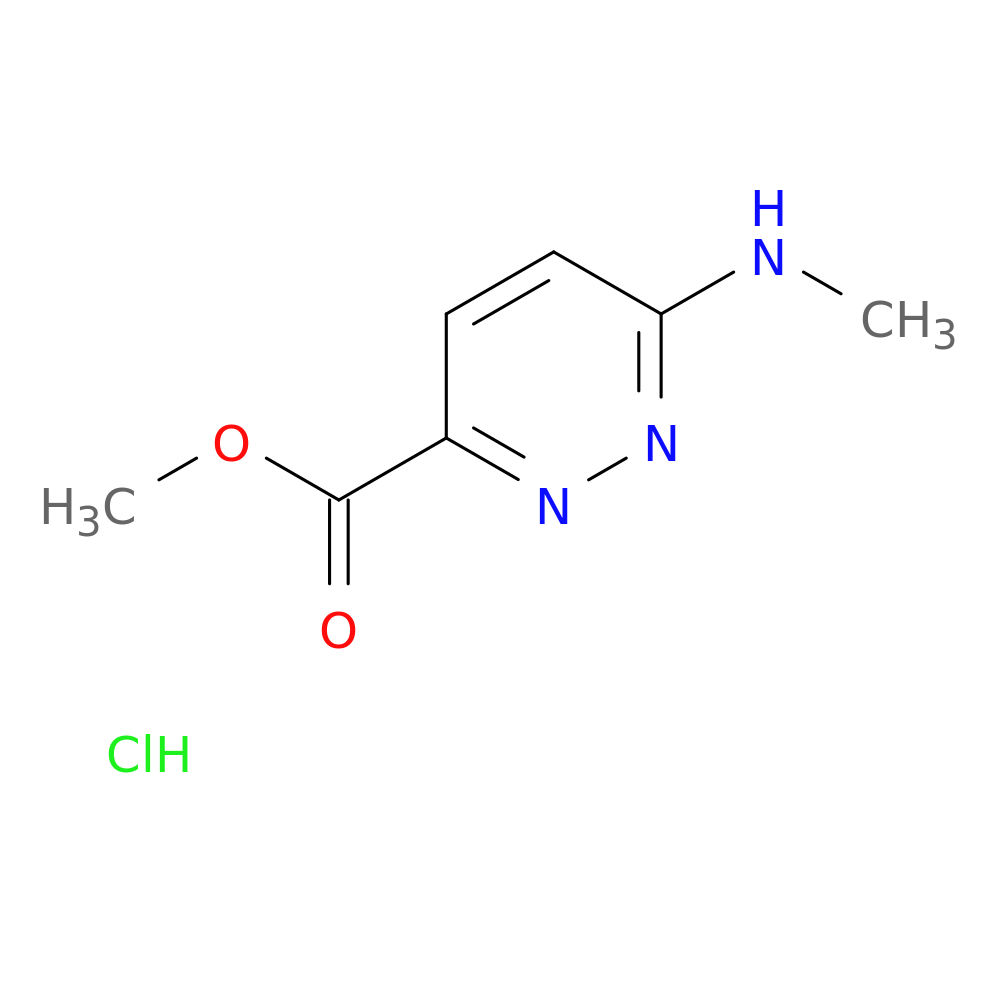 methyl 6-(methylamino)pyridazine-3-carboxylate hydrochloride