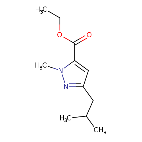 1-Methyl-3-(2-methylpropyl)-1h-pyrazole-5-carboxylic acid ethyl ester