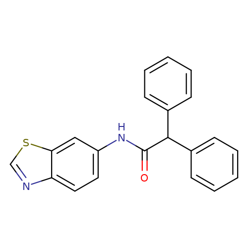 N-(1,3-benzothiazol-6-yl)-2,2-diphenylacetamide