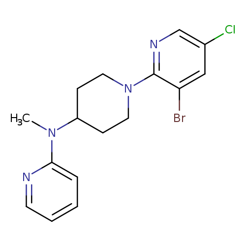 N-[1-(3-bromo-5-chloropyridin-2-yl)piperidin-4-yl]-N-methylpyridin-2-amine