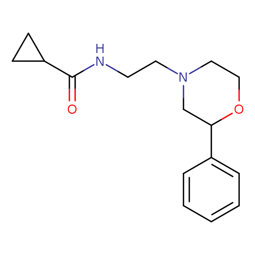 N-[2-(2-phenylmorpholin-4-yl)ethyl]cyclopropanecarboxamide