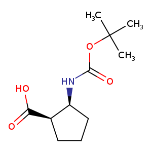 Cyclopentanecarboxylic acid, 2-[[(1,1-dimethylethoxy)carbonyl]amino]-, (1R,2S)-