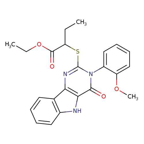 ethyl 2-{[3-(2-methoxyphenyl)-4-oxo-3H,4H,5H-pyrimido[5,4-b]indol-2-yl]sulfanyl}butanoate