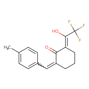 2-(4-methylbenzylidene)-6-(2,2,2-trifluoro-1-hydroxyethylidene)cyclohexanone