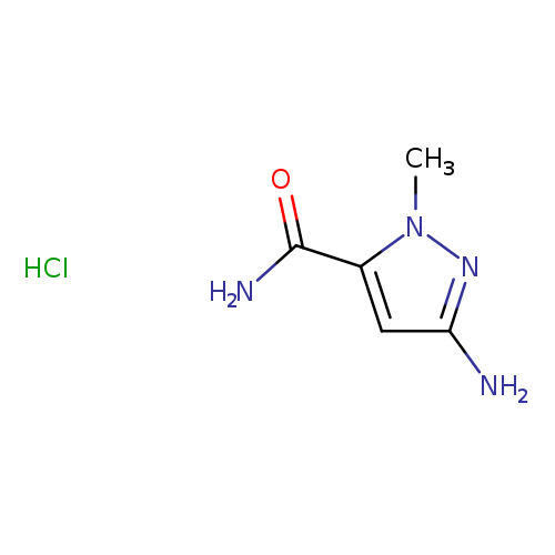 3-amino-1-methyl-1H-pyrazole-5-carboxamide hydrochloride
