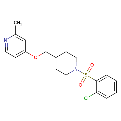 4-{[1-(2-chlorobenzenesulfonyl)piperidin-4-yl]methoxy}-2-methylpyridine