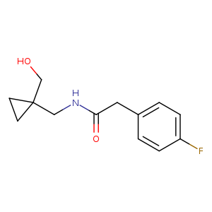 2-(4-fluorophenyl)-N-{[1-(hydroxymethyl)cyclopropyl]methyl}acetamide
