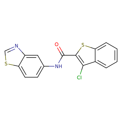N-(1,3-benzothiazol-5-yl)-3-chloro-1-benzothiophene-2-carboxamide