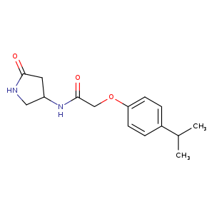 N-(5-oxopyrrolidin-3-yl)-2-[4-(propan-2-yl)phenoxy]acetamide