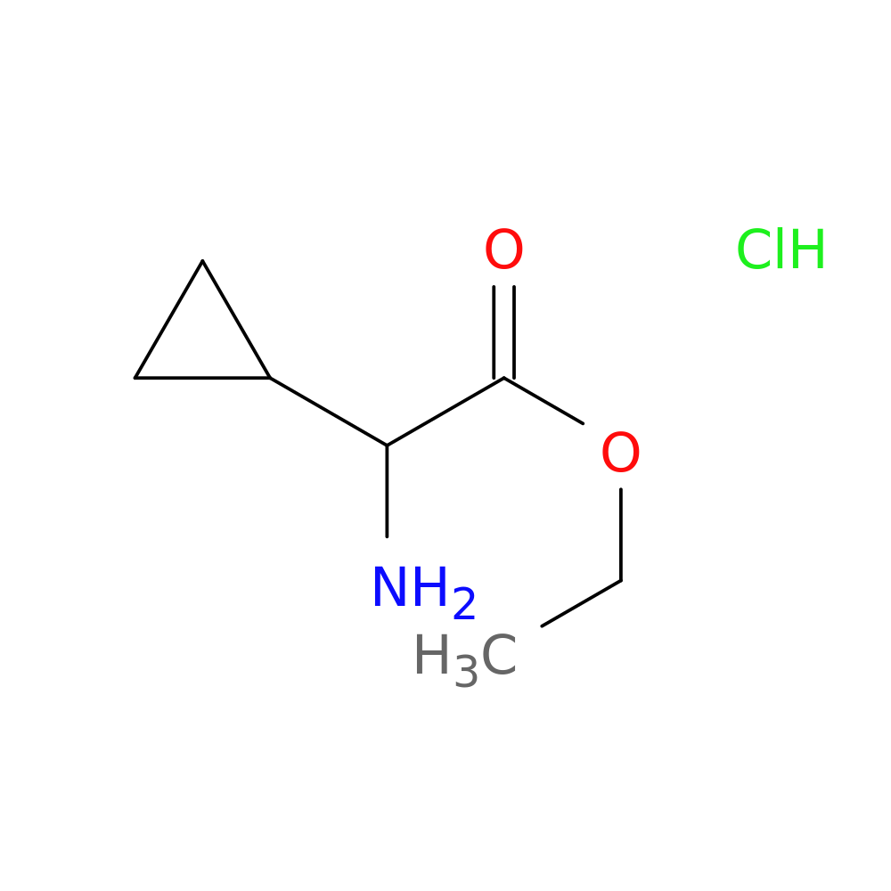 Ethyl 2-amino-2-cyclopropylacetate hydrochloride