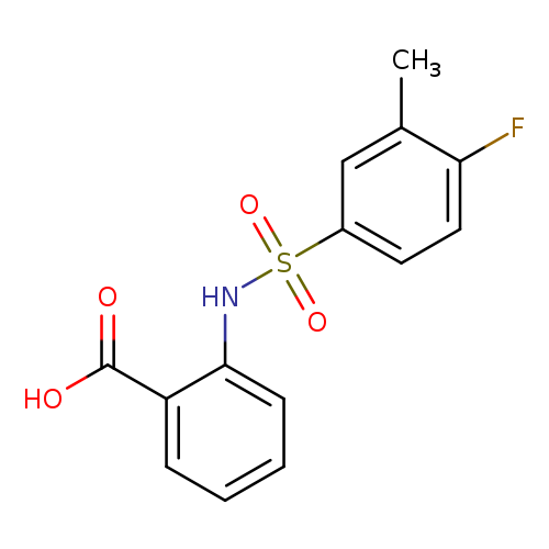 2-(4-fluoro-3-methylbenzenesulfonamido)benzoic acid