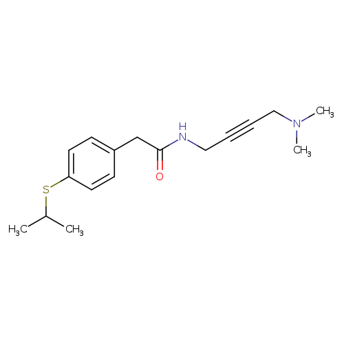 N-[4-(dimethylamino)but-2-yn-1-yl]-2-[4-(propan-2-ylsulfanyl)phenyl]acetamide