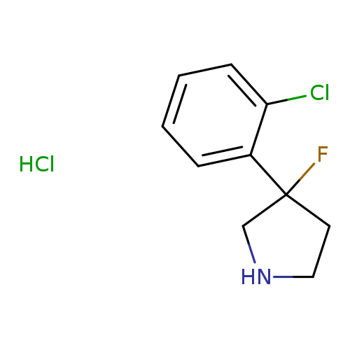 3-(2-chlorophenyl)-3-fluoropyrrolidine hydrochloride
