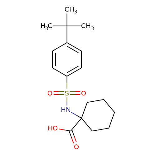 1-(4-(tert-Butyl)phenylsulfonamido)cyclohexanecarboxylic acid