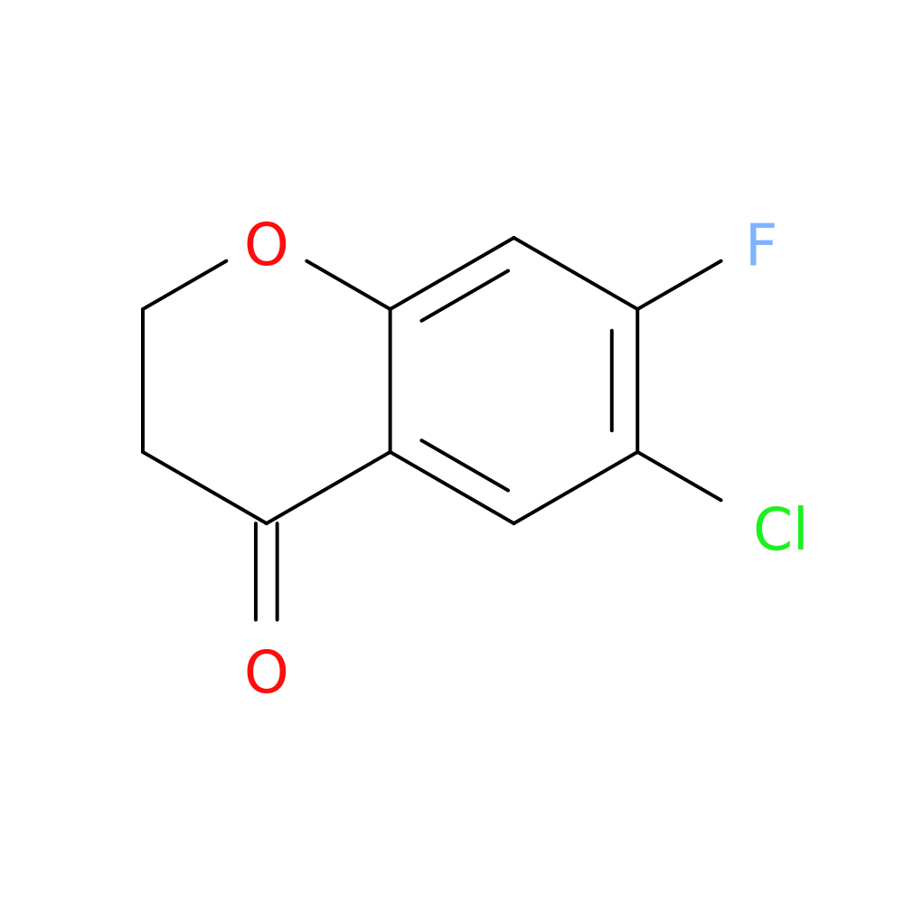 6-Chloro-7-fluoro-3,4-dihydro-2H-1-benzopyran-4-one