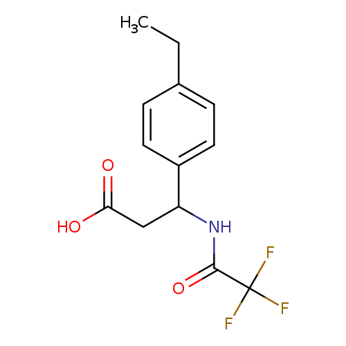 3-(4-ethylphenyl)-3-(2,2,2-trifluoroacetamido)propanoic acid