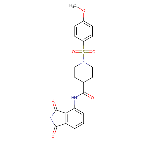 N-(1,3-dioxo-2,3-dihydro-1H-isoindol-4-yl)-1-(4-methoxybenzenesulfonyl)piperidine-4-carboxamide