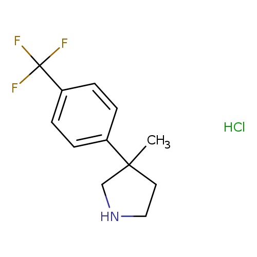3-methyl-3-[4-(trifluoromethyl)phenyl]pyrrolidine hydrochloride