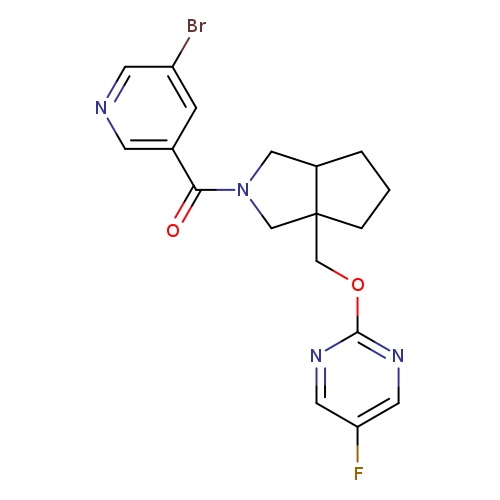 2-{[2-(5-bromopyridine-3-carbonyl)-octahydrocyclopenta[c]pyrrol-3a-yl]methoxy}-5-fluoropyrimidine