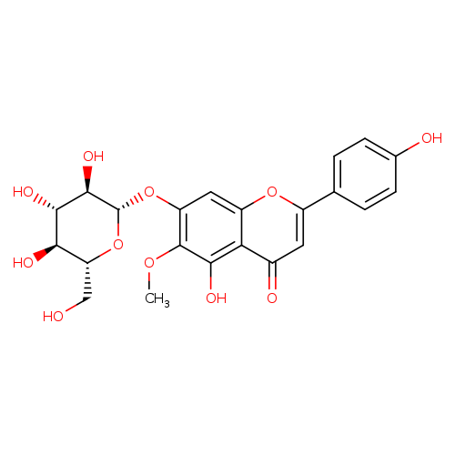 4H-1-Benzopyran-4-one, 7-(β-D-glucopyranosyloxy)-5-hydroxy-2-(4-hydroxyphenyl)-6-methoxy-