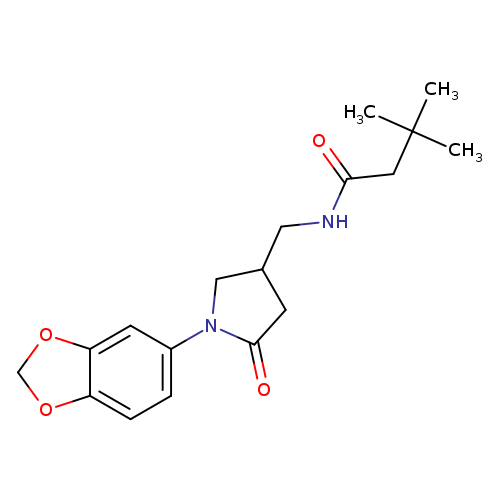 N-{[1-(2H-1,3-benzodioxol-5-yl)-5-oxopyrrolidin-3-yl]methyl}-3,3-dimethylbutanamide