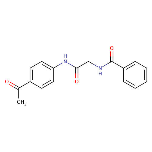 N-(4-acetylphenyl)-2-(phenylformamido)acetamide