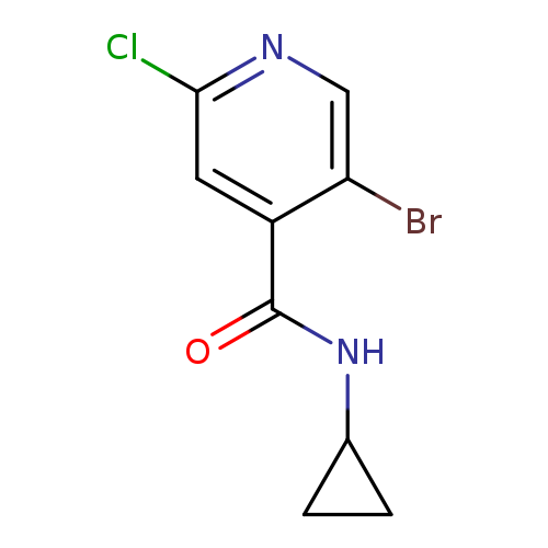 5-Bromo-2-chloro-N-cyclopropyl-pyridine-4-carboxamide