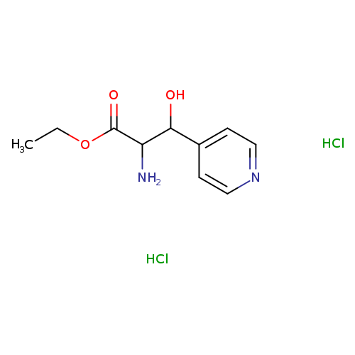 ethyl 2-amino-3-hydroxy-3-(pyridin-4-yl)propanoate dihydrochloride
