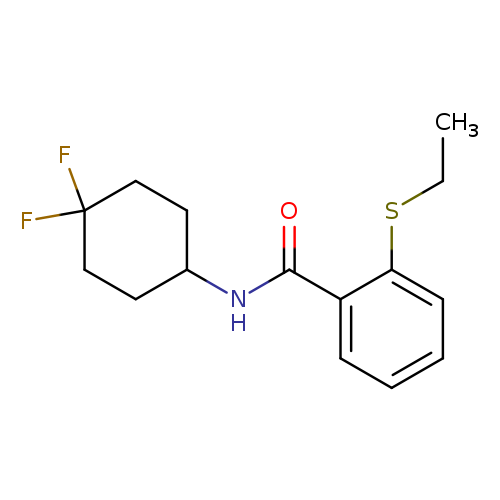 N-(4,4-difluorocyclohexyl)-2-(ethylsulfanyl)benzamide