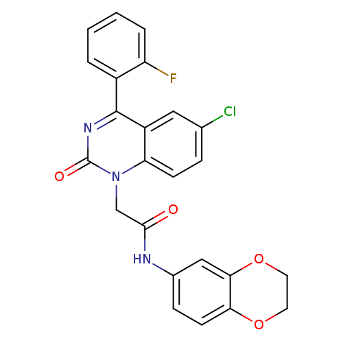 2-[6-chloro-4-(2-fluorophenyl)-2-oxo-1,2-dihydroquinazolin-1-yl]-N-(2,3-dihydro-1,4-benzodioxin-6-yl)acetamide