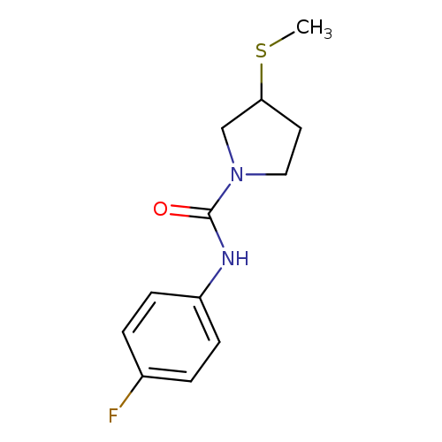N-(4-fluorophenyl)-3-(methylsulfanyl)pyrrolidine-1-carboxamide
