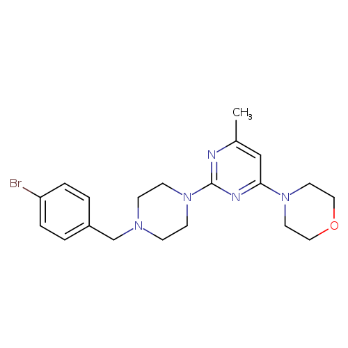 4-(2-{4-[(4-bromophenyl)methyl]piperazin-1-yl}-6-methylpyrimidin-4-yl)morpholine
