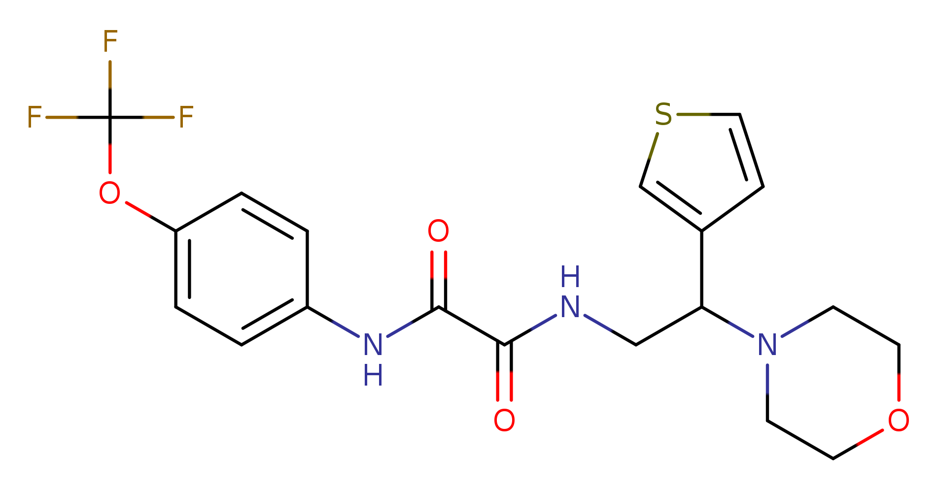 N-[2-(morpholin-4-yl)-2-(thiophen-3-yl)ethyl]-N'-[4-(trifluoromethoxy)phenyl]ethanediamide