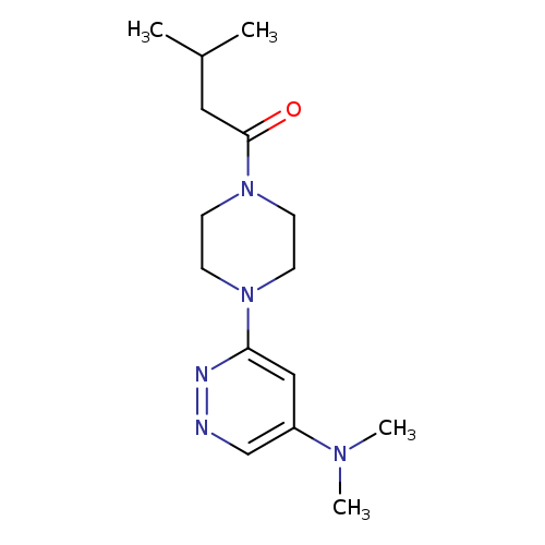 1-{4-[5-(dimethylamino)pyridazin-3-yl]piperazin-1-yl}-3-methylbutan-1-one
