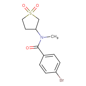 4-bromo-N-(1,1-dioxo-1lambda6-thiolan-3-yl)-N-methylbenzamide